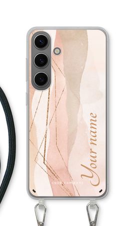 Gold Lines Namecase - Blush