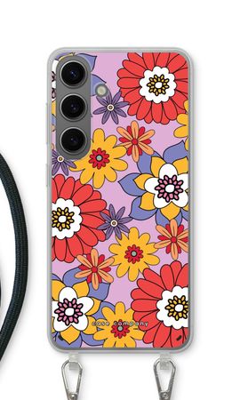 Retro bloemen - Paars