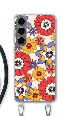 Retro bloemen - Geel