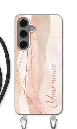 Gold Lines Namecase - Blush