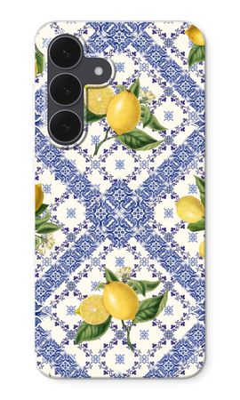 Blue tiles and lemons