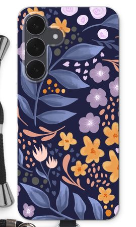 Flowers with blue leaves