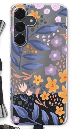 Flowers with blue leaves