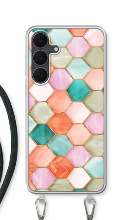 Hexagons in stained glass