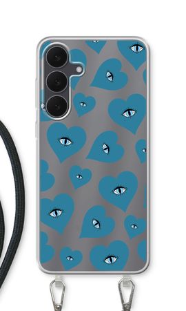 Blue heart eyes