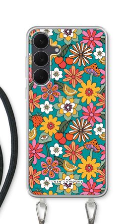 Retro Blumen N°2 - Blau