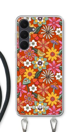 Retro Blumen - Rot