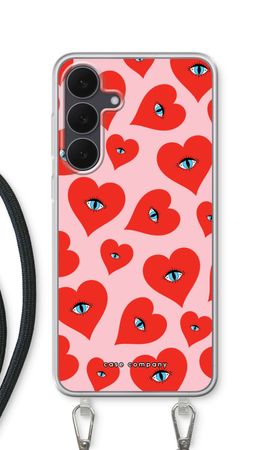 Red heart eyes