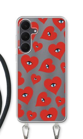 Red heart eyes