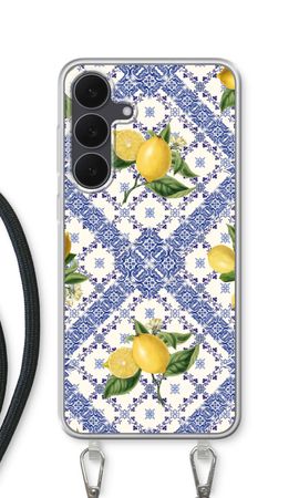 Blue tiles and lemons