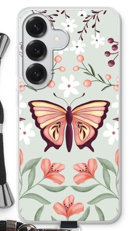 Schmetterling in einer blumigen Welt