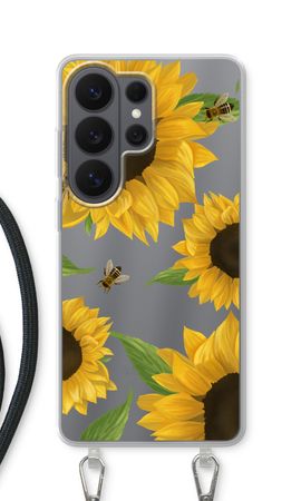 Sunflower and bees