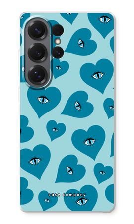 Blue heart eyes
