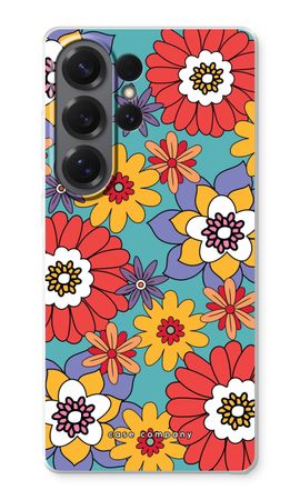 Flores retro - Azul