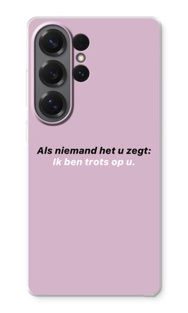 Ik ben trots op u