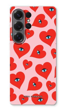 Red heart eyes