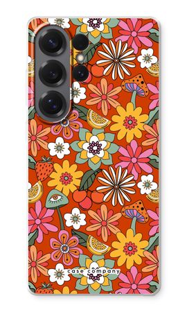 Flores retro - Rojo