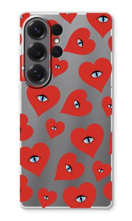 Red heart eyes