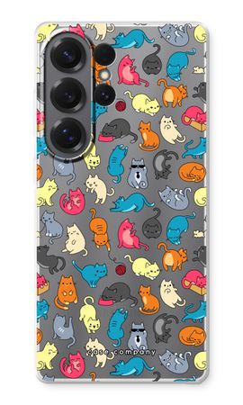 Colourful cats
