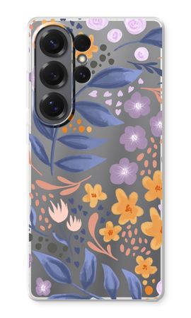 Flowers with blue leaves