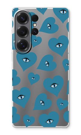 Blue heart eyes