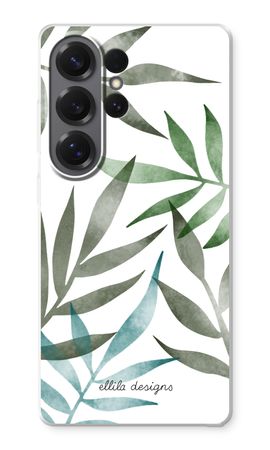 Tropical watercolor leaves