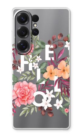 Hello in flowers