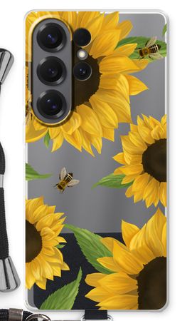 Sunflower and bees