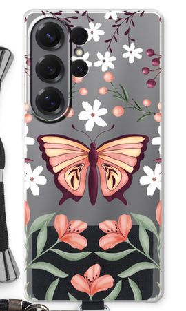 Papillon dans un monde floral
