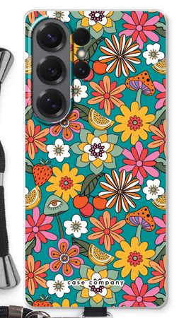 Retro Bloemen N°2 - Blauw