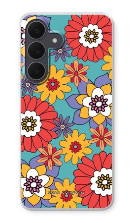 Retro Flowers - Blue