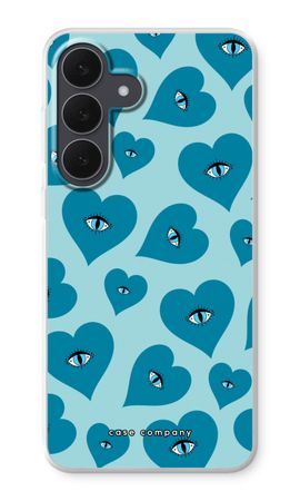 Blue heart eyes