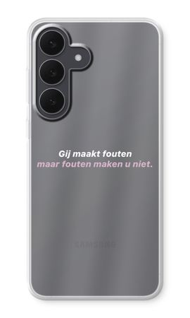 Fouten maken u niet