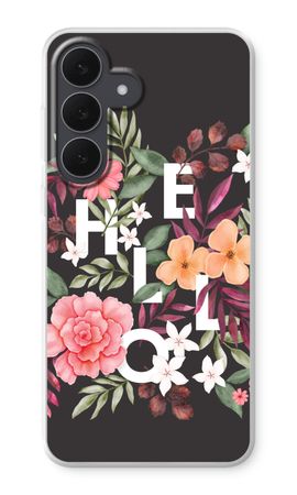 Hello in flowers