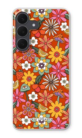 Retro Flowers - Red