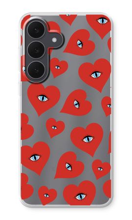 Red heart eyes