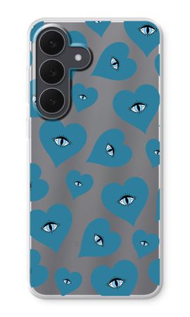 Blue heart eyes