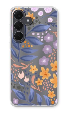 Flowers with blue leaves