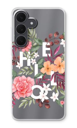 Hello in flowers