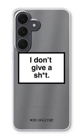 Don't give a shit