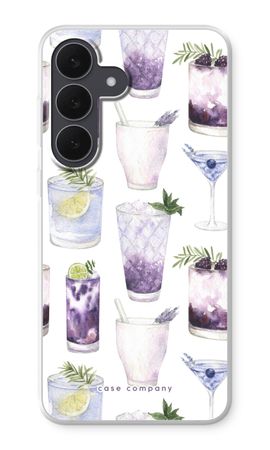 Violet cocktails