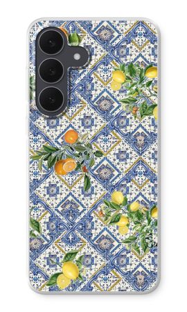 Tuiles bleues, citrons et oranges - petit format