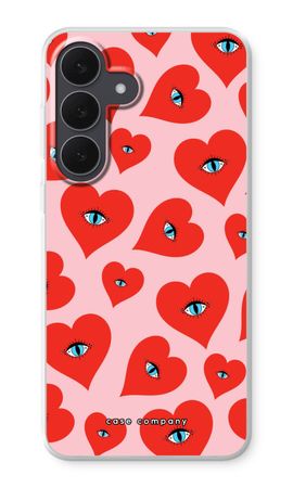 Red heart eyes