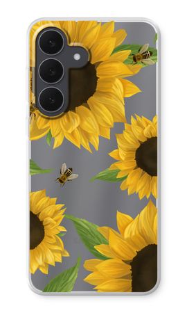 Sunflower and bees