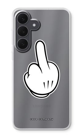Mittelfinger weiß
