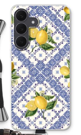 Blue tiles and lemons