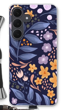 Flowers with blue leaves