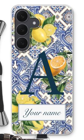 Monogram Blaue Fliesen