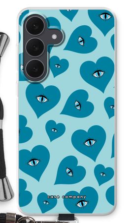 Blue heart eyes