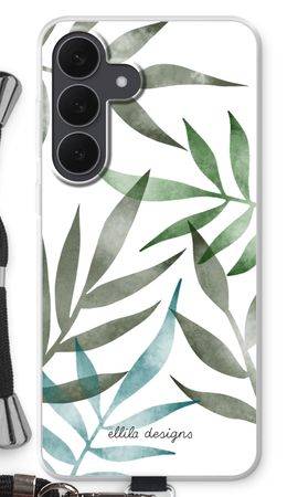 Tropical watercolor leaves